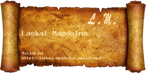 Laskai Magdolna névjegykártya